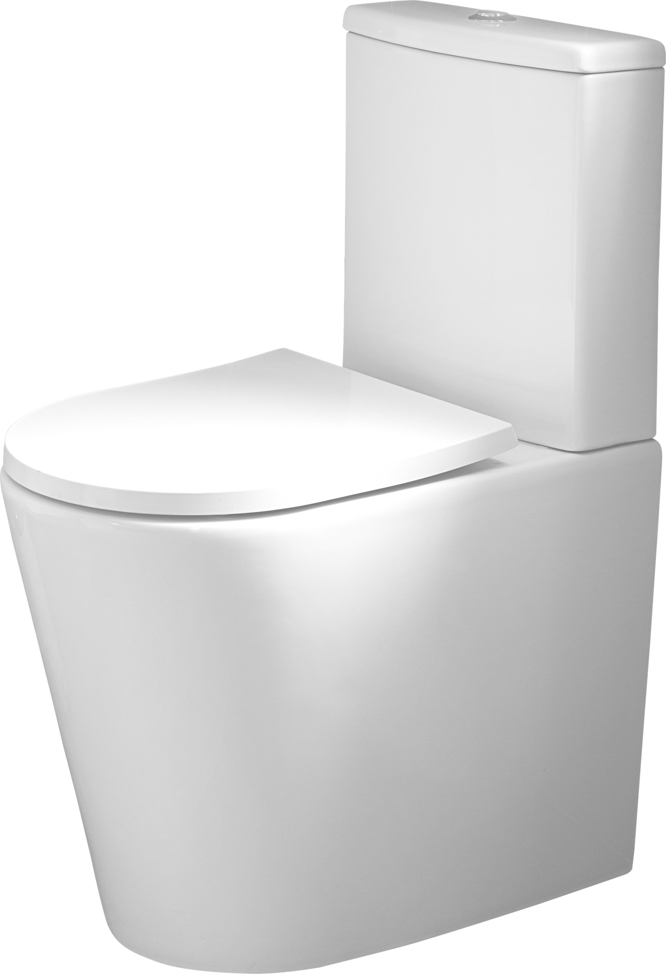Inodoro de tanque bajo adosado a pared Sensea Neo Rimless 596 mm 5/3 l asiento amortiguado