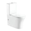 Inodoro de tanque bajo Aquore Paris Rimless salida dual 4,5/3 L asiento amortiguado