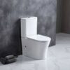Inodoro de tanque bajo Aquore Paris Rimless salida dual 4,5/3 L asiento amortiguado