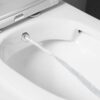 Inodoro de tanque bajo con ducha higiénica Sapho Paco CleanWash Rimless con mezclador