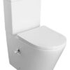 Inodoro de tanque bajo con ducha higiénica Sapho Paco CleanWash Rimless con mezclador