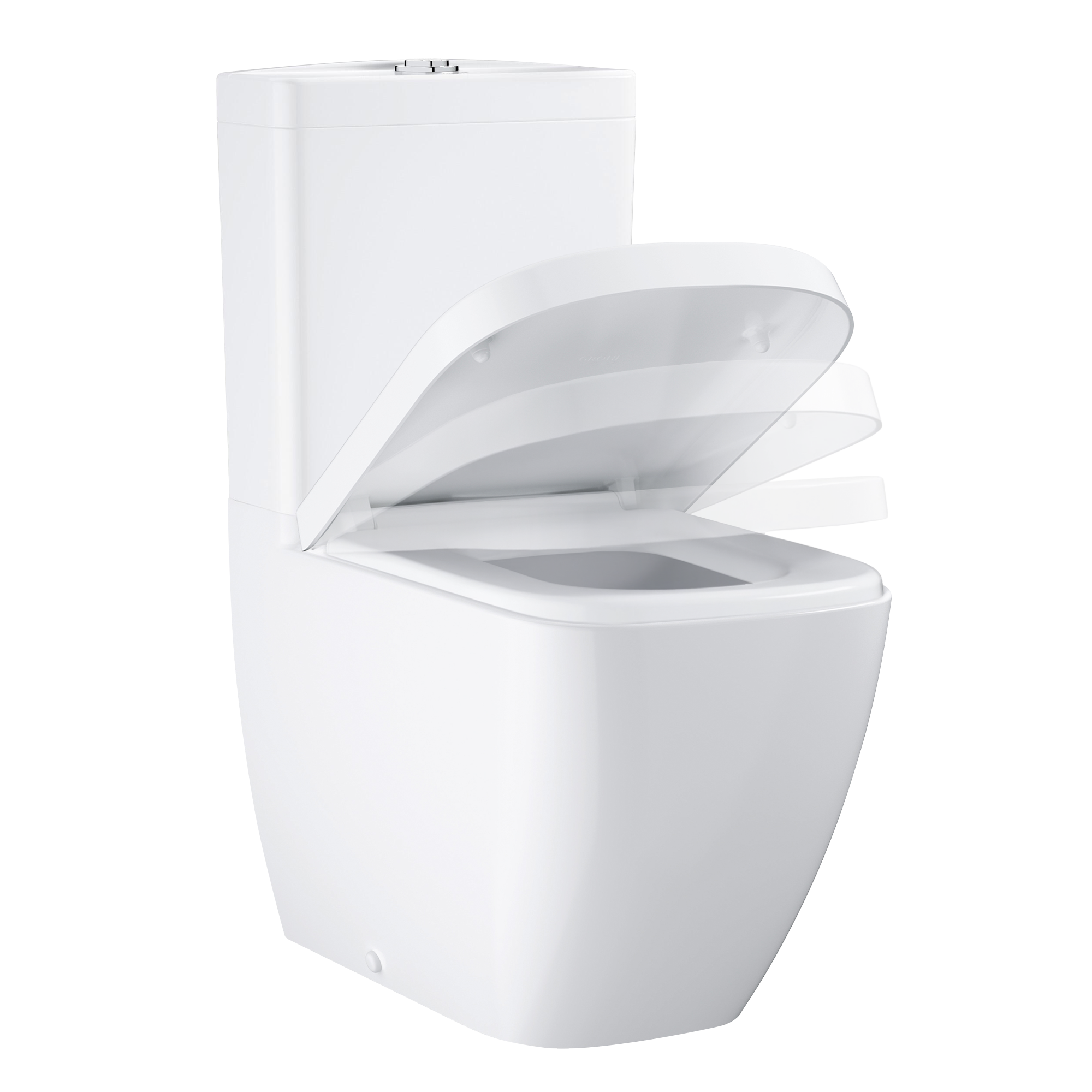 Inodoro de tanque bajo GROHE Clova Rimless 630 mm 6/3 l asiento amortiguado