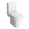 Inodoro de tanque bajo Metro Rimless 650 mm doble descarga 4/6 l asiento amortiguado