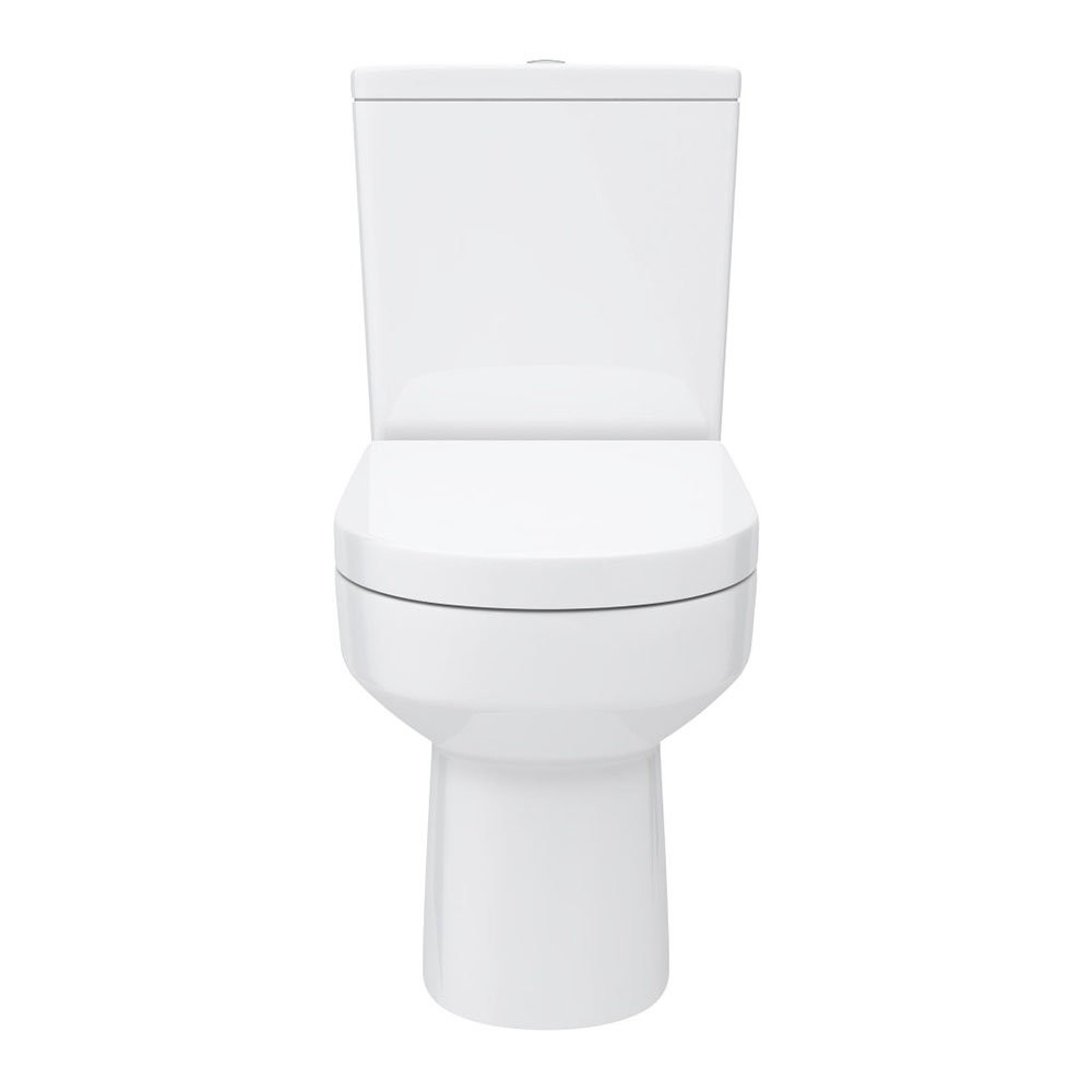 Inodoro de tanque bajo Metro Rimless 650 mm doble descarga 4/6 l asiento amortiguado