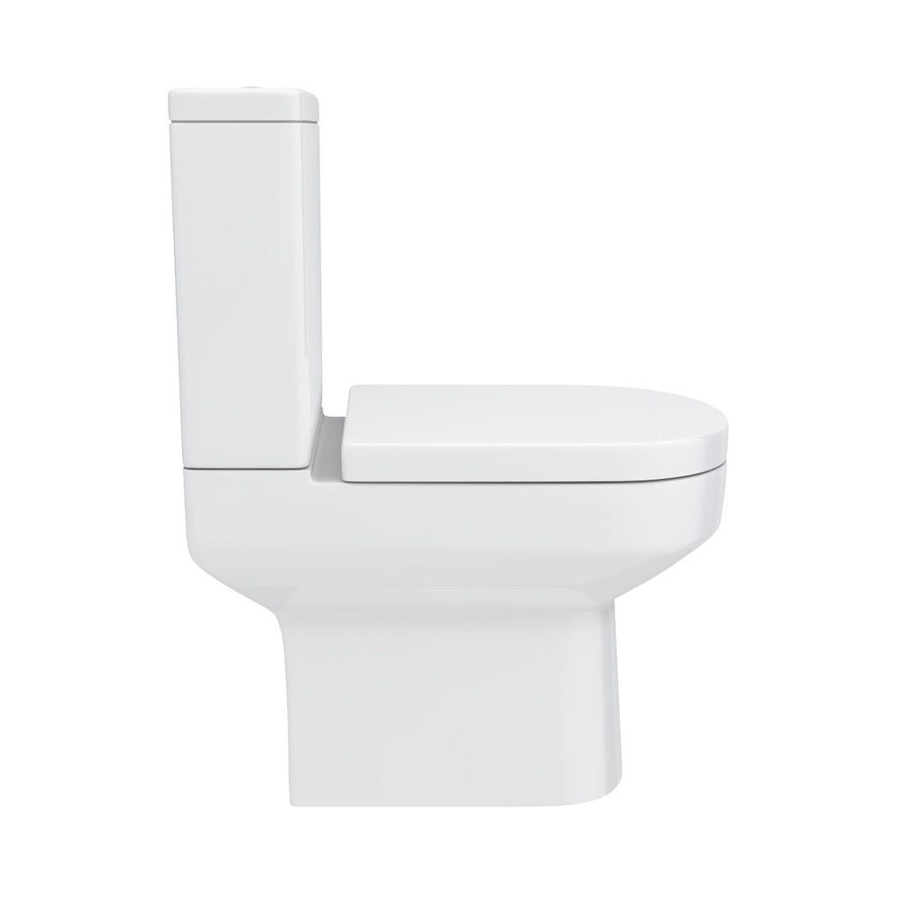 Inodoro de tanque bajo Metro Rimless 650 mm doble descarga 4/6 l asiento amortiguado