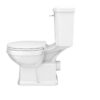 Inodoro de tanque bajo Nuie Carlton clásico cisterna de palanca 6 L con asiento