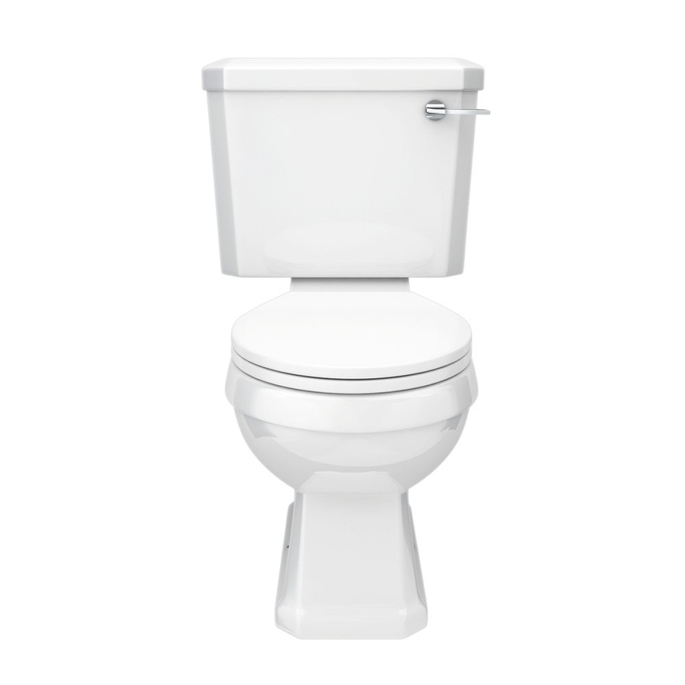 Inodoro de tanque bajo Nuie Carlton clásico cisterna de palanca 6 L con asiento