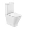 Inodoro de tanque bajo Roca Cassandra Compact Rimless salida dual 4,5/3 l