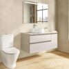 Inodoro de tanque bajo Roca Legacy Confort Rimless altura confort asiento amortiguado
