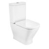 Inodoro de tanque bajo Roca The Gap Square Compact Rimless 600 mm asiento amortiguado