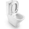 Inodoro de tanque bajo Roca The Gap Square Compact Rimless 600 mm asiento amortiguado