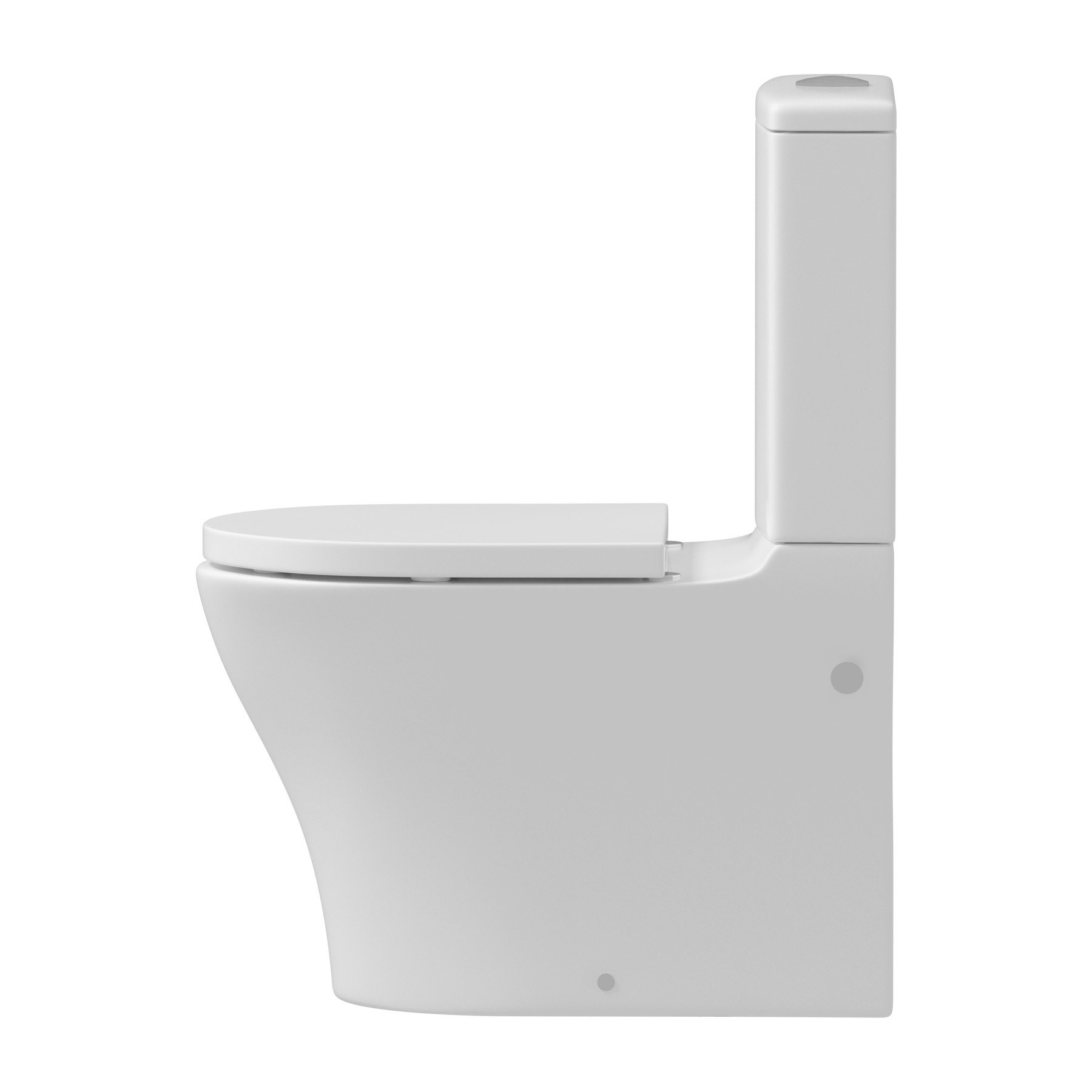 Inodoro de tanque bajo Royal Bathrooms Peak sin brida 4,5/3 L asiento amortiguado