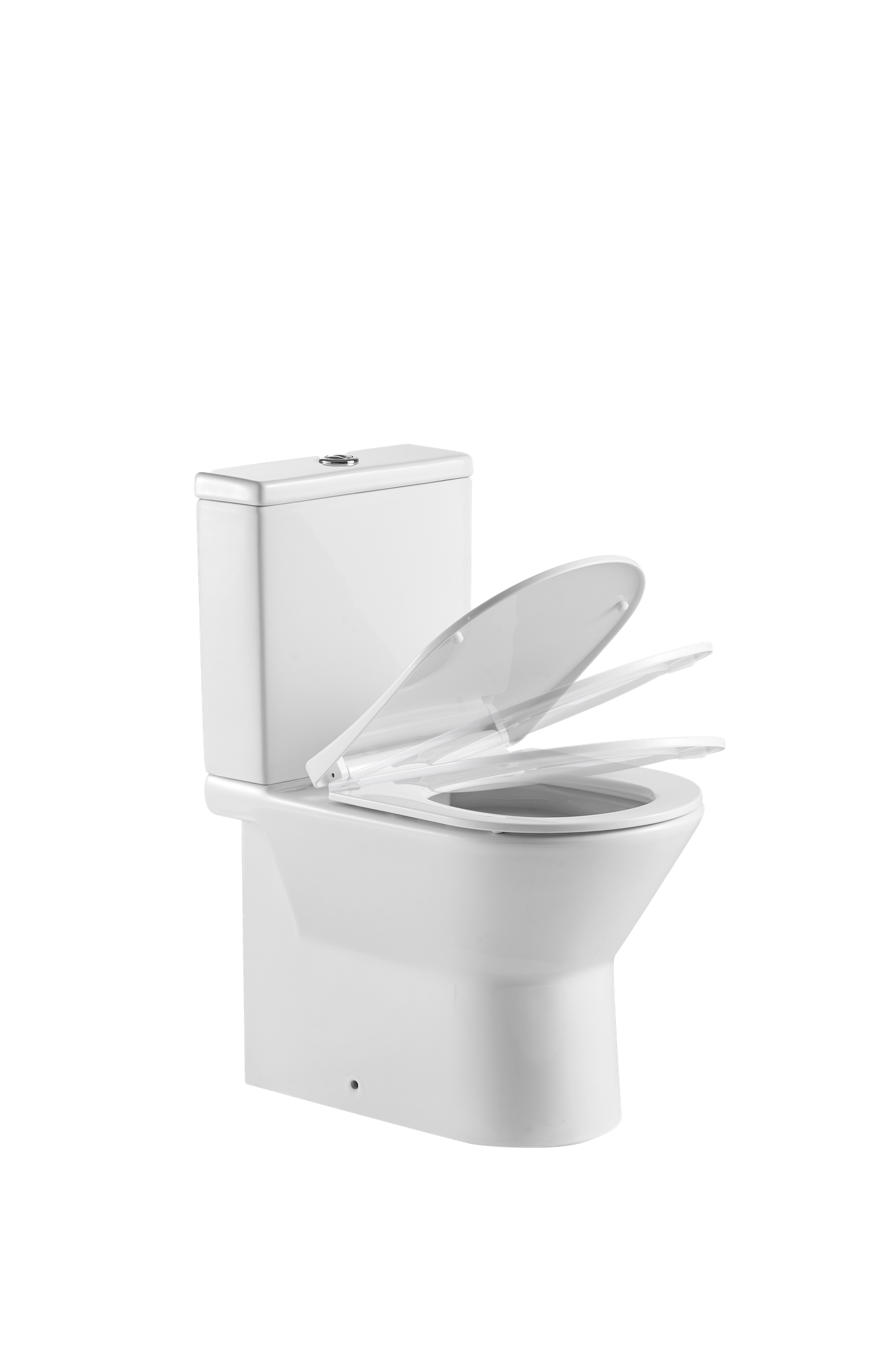 Inodoro de tanque bajo Sensea Easy Rimless 605 mm 4,5/3 l asiento amortiguado
