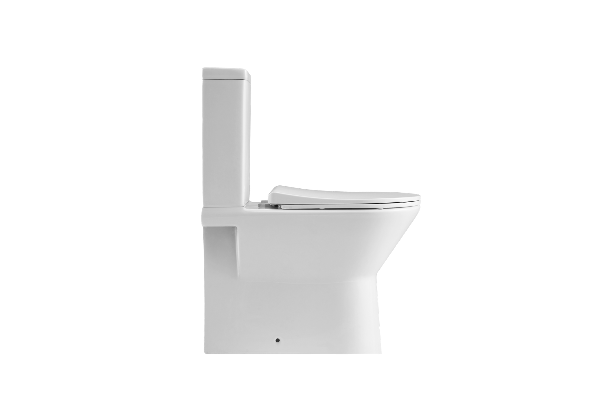 Inodoro de tanque bajo Sensea Easy Rimless 605 mm 4,5/3 l asiento amortiguado