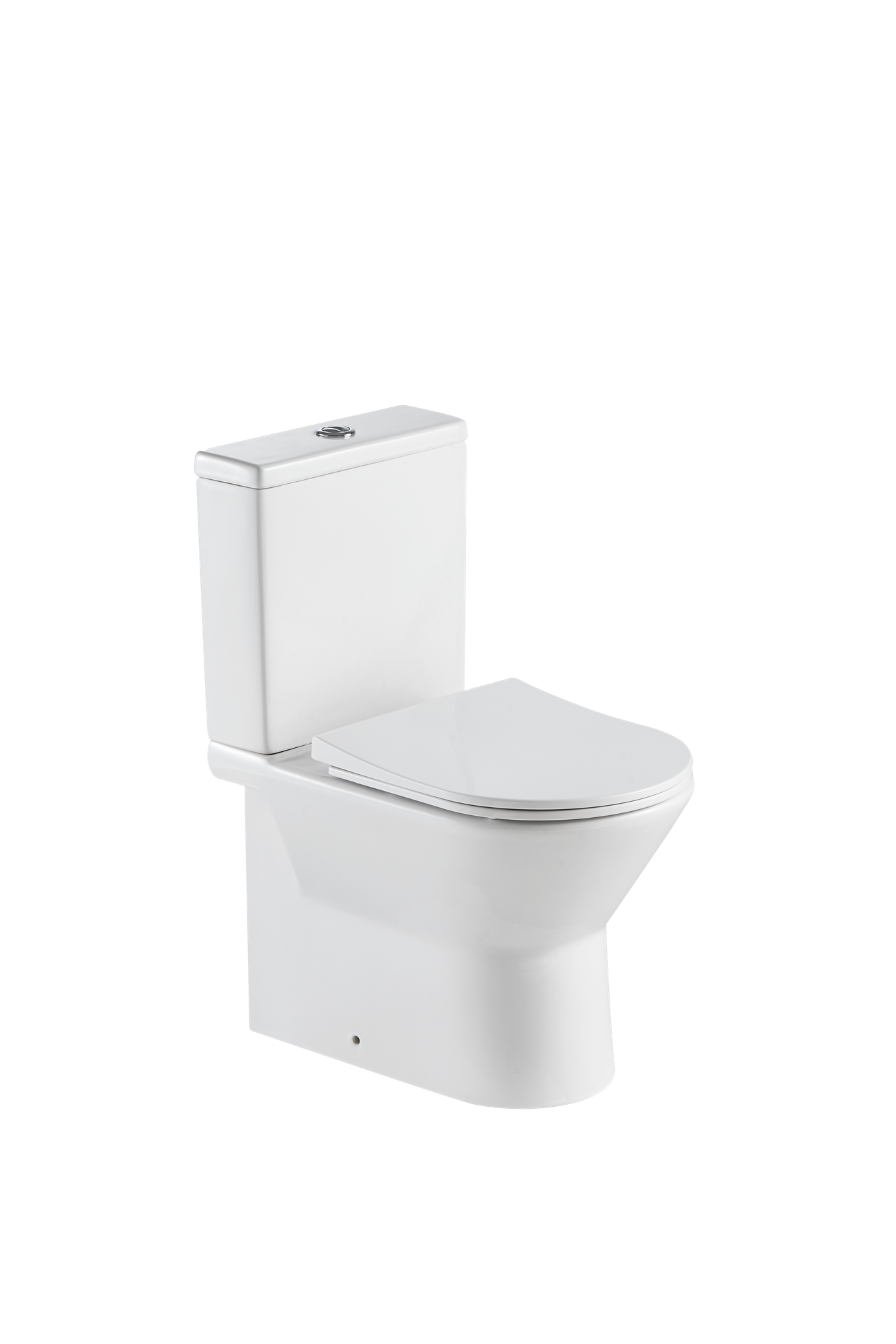 Inodoro de tanque bajo Sensea Easy Rimless 605 mm 4,5/3 l asiento amortiguado