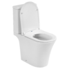 Inodoro de tanque bajo SENSEA Remix doble descarga asiento amortiguado blanco