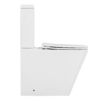 Inodoro de tanque bajo Sensea Studio Rimless cuadrado 4,5/3 l asiento amortiguado