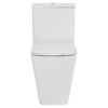 Inodoro de tanque bajo Sensea Studio Rimless cuadrado 4,5/3 l asiento amortiguado