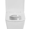 Inodoro de tanque bajo Sensea Studio Rimless cuadrado 4,5/3 l asiento amortiguado
