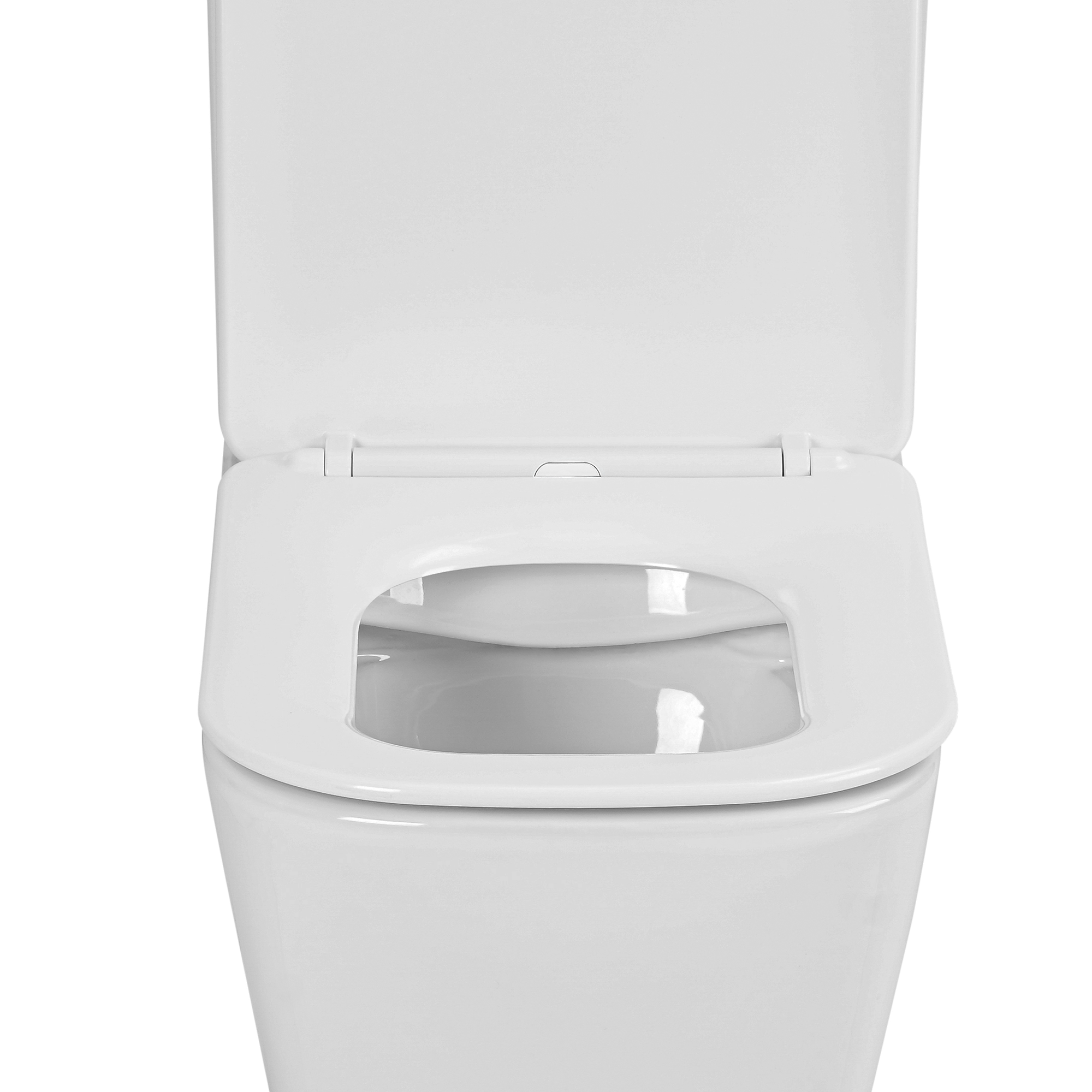 Inodoro de tanque bajo Sensea Studio Rimless cuadrado 4,5/3 l asiento amortiguado