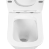 Inodoro de tanque bajo Sensea Studio Rimless cuadrado 4,5/3 l asiento amortiguado