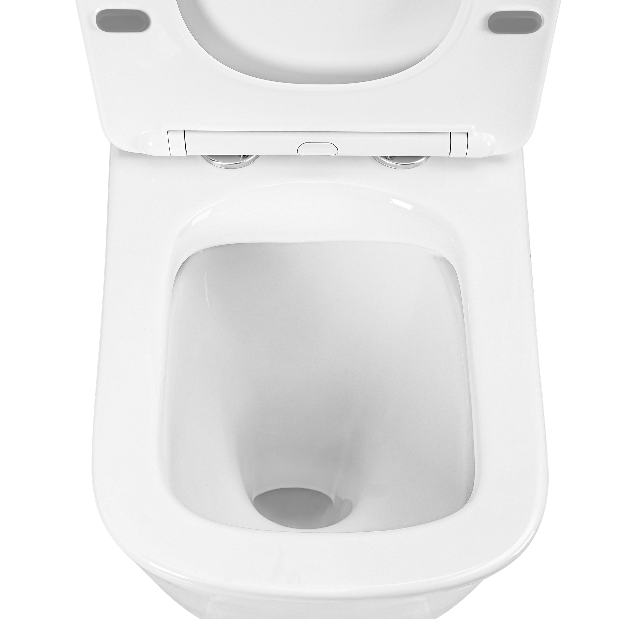 Inodoro de tanque bajo Sensea Studio Rimless cuadrado 4,5/3 l asiento amortiguado