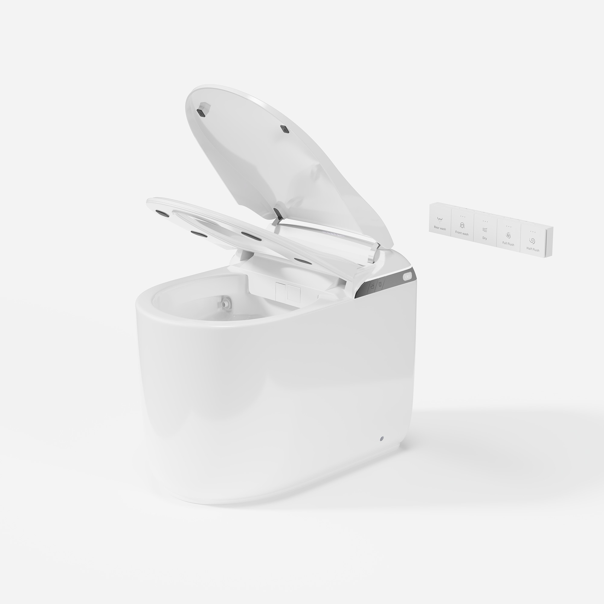 Inodoro inteligente Homary Fitro H3 Compact con depósito y tapa automática