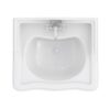 Lavabo con pie Fossil Natura Atenas 610 mm cerámica vintage blanco brillo