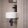 Lavabo de esquina Lusso Stone Regal Micro Corner 300 mm piedra blanco pulido