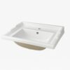Lavabo para mueble Otium Marla 1200 mm clásico cerámico blanco brillo 1 orificio