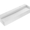 Lavabo suspendido Shower & Design YAMDROK 1200 mm solid surface blanco mate 2 orificios