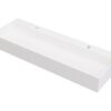 Lavabo suspendido Shower & Design YAMDROK 1200 mm solid surface blanco mate 2 orificios