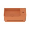 Lavamanos suspendido Harbour Concrete 430 mm curvo naranja tostado