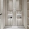 Lavamanos suspendido Lusso Stone Ethos Mini 330 mm piedra blanco mate