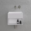 Lavamanos suspendido Lusso Stone Ethos Mini 330 mm piedra blanco mate