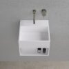 Lavamanos suspendido Lusso Stone Ethos Mini 330 mm piedra blanco mate