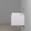 Lavamanos suspendido Lusso Stone Ethos Mini 330 mm piedra blanco mate