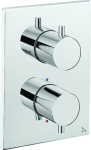 Mezclador termostático de ducha empotrado Crosswater MPRO Crossbox 1000 1 salida cromado