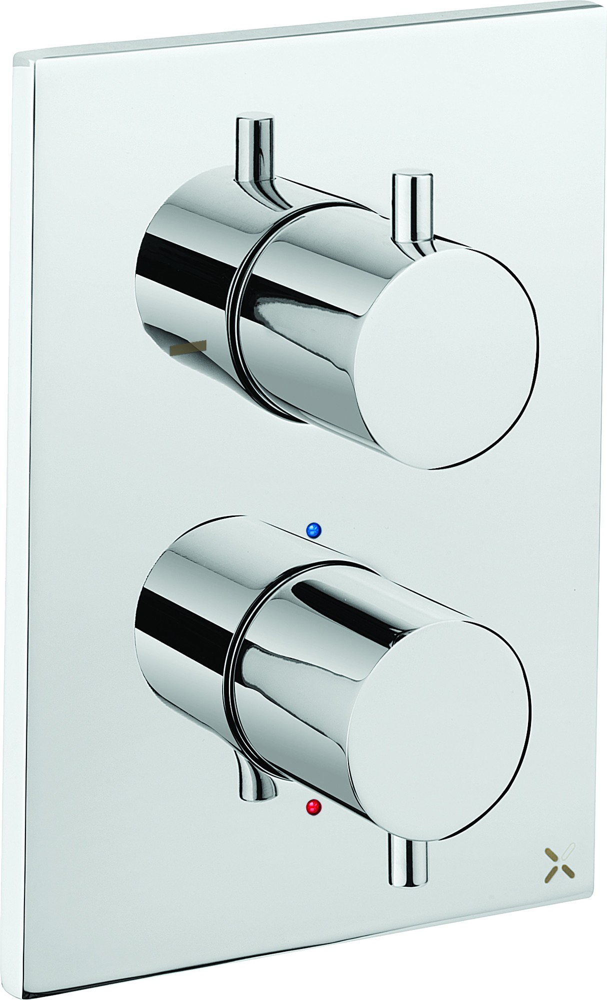 Mezclador termostático de ducha empotrado Crosswater MPRO Crossbox 1000 1 salida cromado