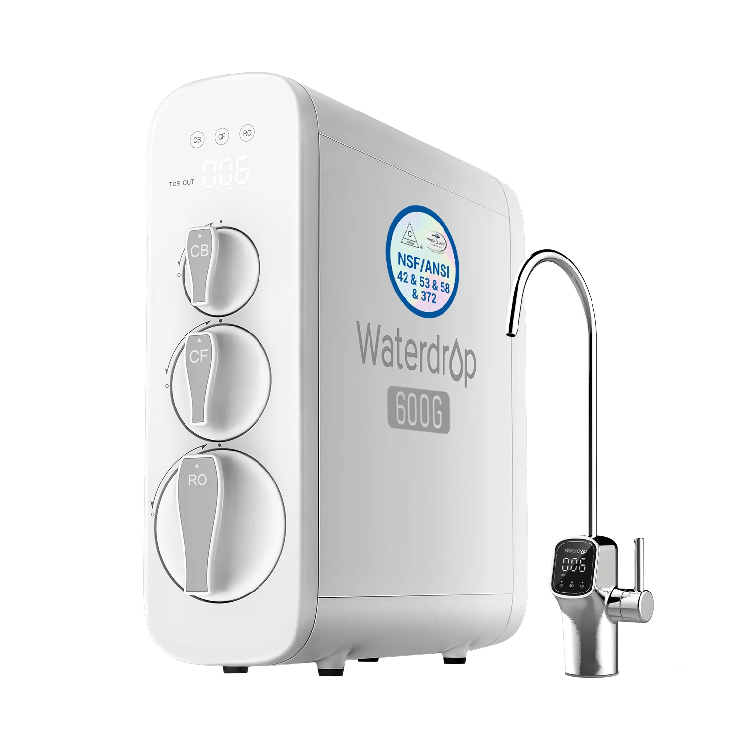 Ósmosis inversa sin depósito Waterdrop G3P600 600 GPD 8 etapas