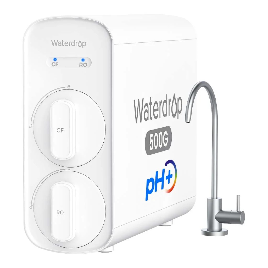 Ósmosis inversa sin depósito Waterdrop G5P500A 500 GPD 8 etapas alcalina