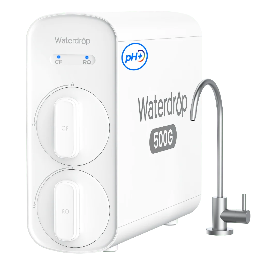 Ósmosis inversa sin depósito Waterdrop G5P500A 500 GPD 8 etapas alcalina