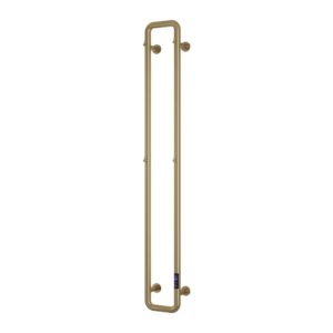 Radiador toallero eléctrico Reina Pelmo seco 1500 × 200 mm 95 W latón cepillado