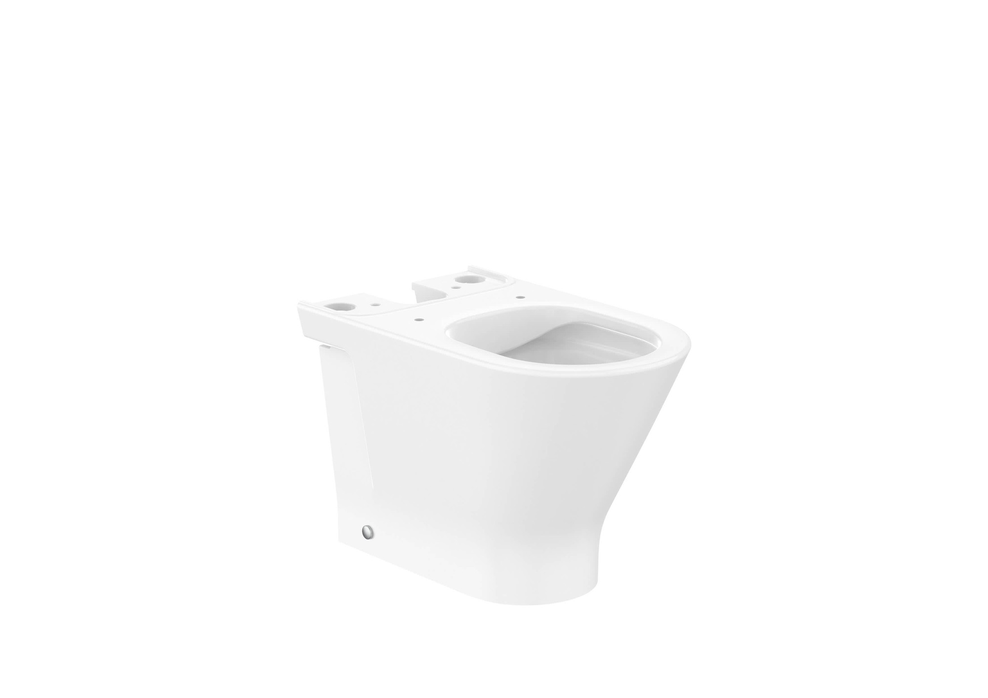 Taza de tanque bajo Roca The Gap Round Compact Rimless salida dual 600 mm