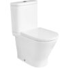 Taza de tanque bajo Roca The Gap Round Compact Rimless salida dual 600 mm