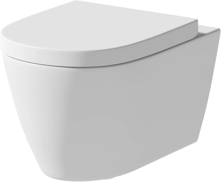 Taza suspendida Affine Bordeaux II sin brida 485 mm asiento amortiguado