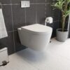 Taza suspendida Affine Bordeaux II sin brida 485 mm asiento amortiguado
