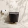 Taza suspendida Loma Rimless negro mate 520 mm asiento amortiguado