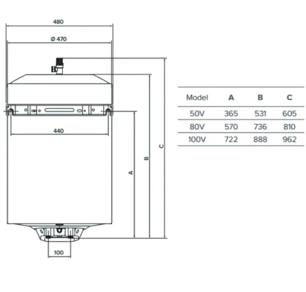Termo eléctrico Ariston Pro1 Eco 50 L 3 kW a presión con kit G3
