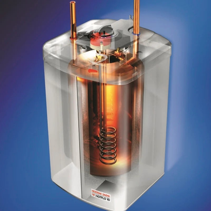 Termo eléctrico bajo fregadero Heatrae Sadia Hotflo 10 L 2,2 kW a presión